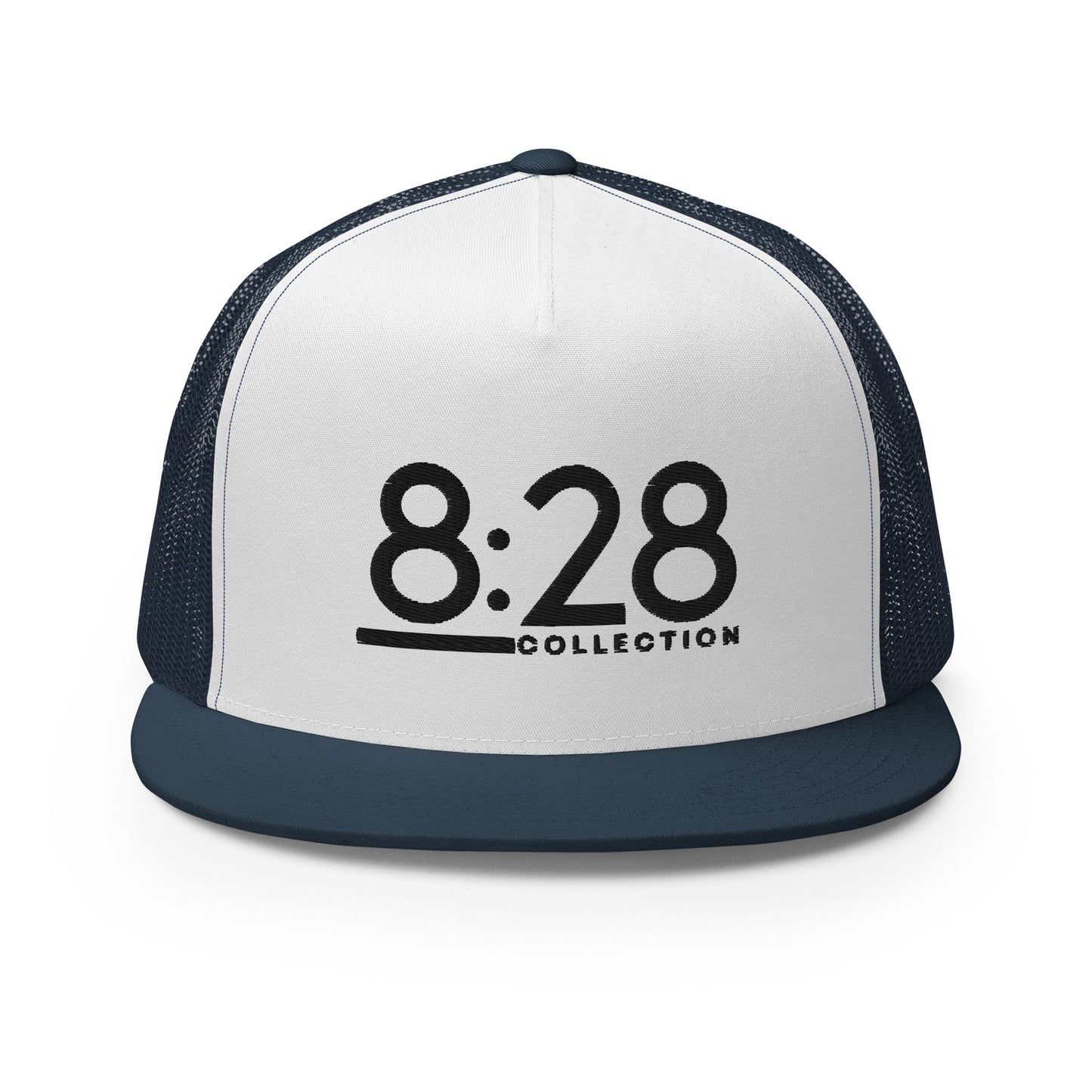 8:28 Trucker Cap - Black Thread