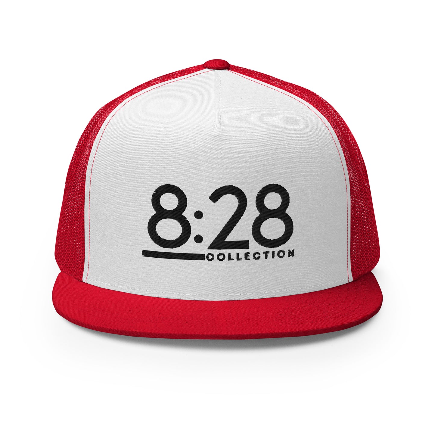 8:28 Trucker Cap - Black Thread