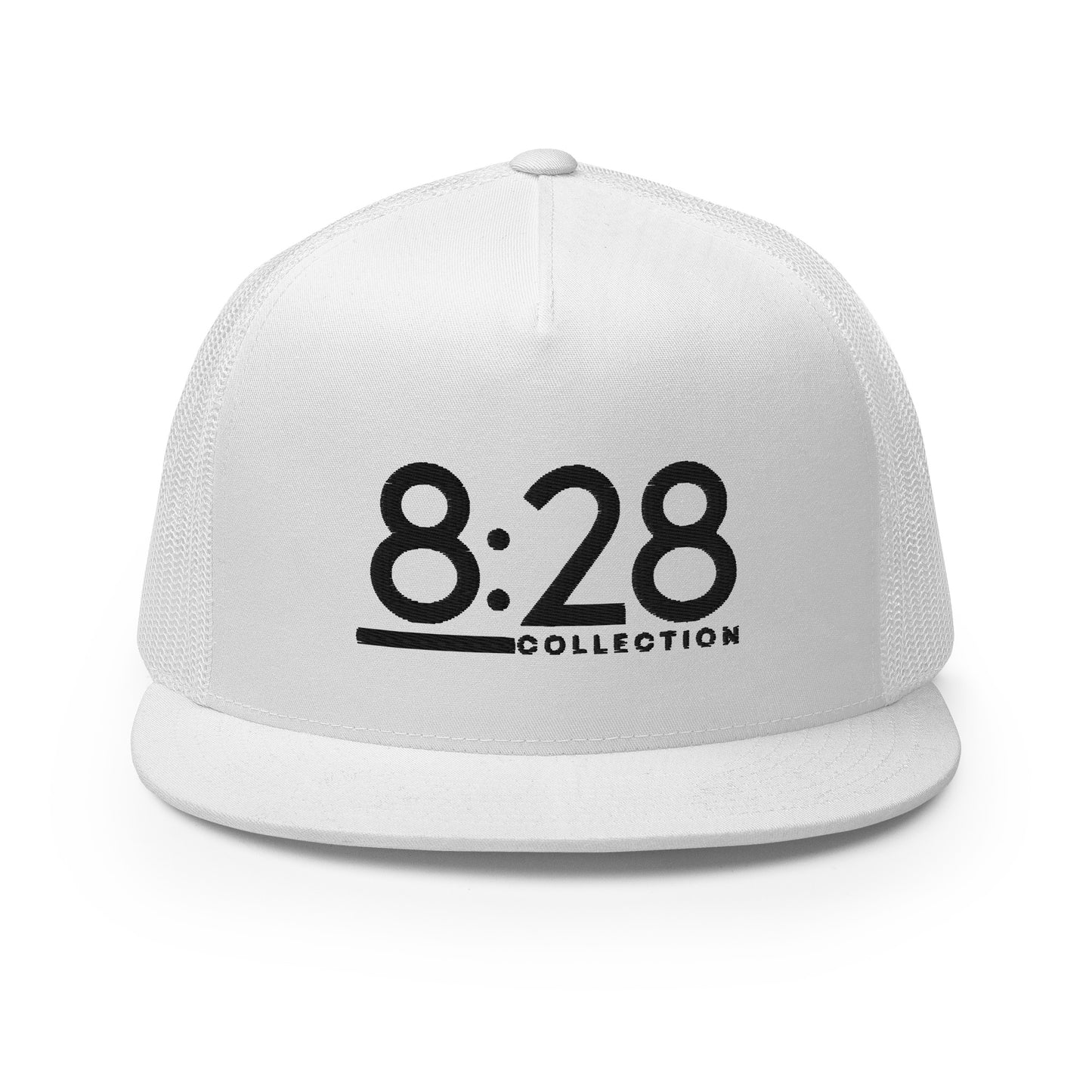 8:28 Trucker Cap - Black Thread