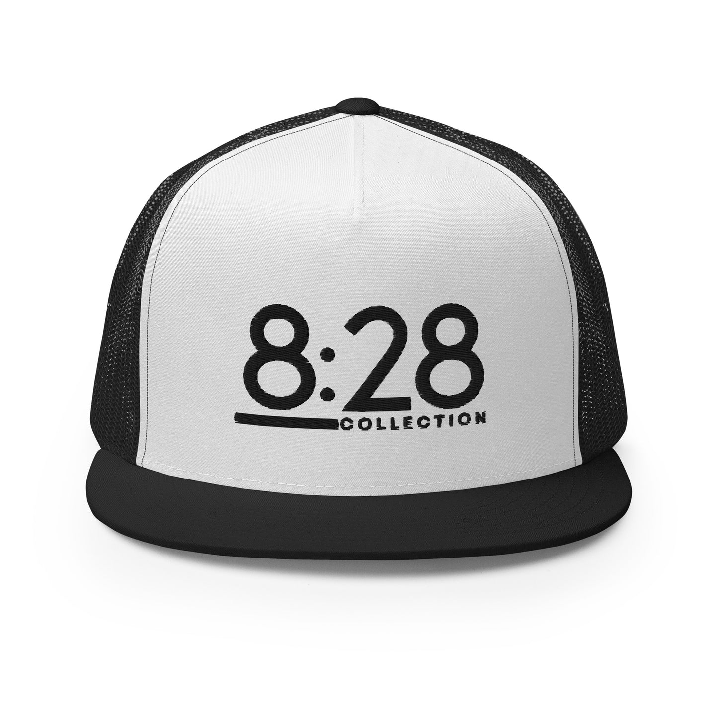 8:28 Trucker Cap - Black Thread